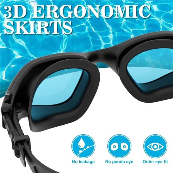 WIN.MAX Polarized Swimming Goggles Swim Pool Goggles Anti Fog Anti UV - Picture 4 of 7